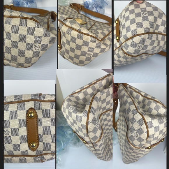 Authentic LOUIS VUITTON Galliera PM Azur Damier FL5018 Womens Handbag - Picture 13 of 16